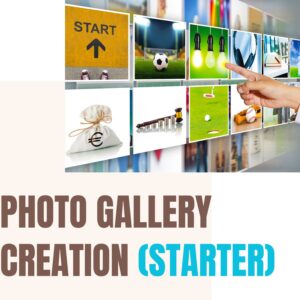 PRODUCT PHOTO GALLERY CREATION (STARTER)