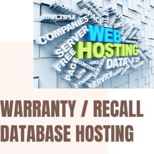 PRODUCT WARRANTY DATABASE HOSTING